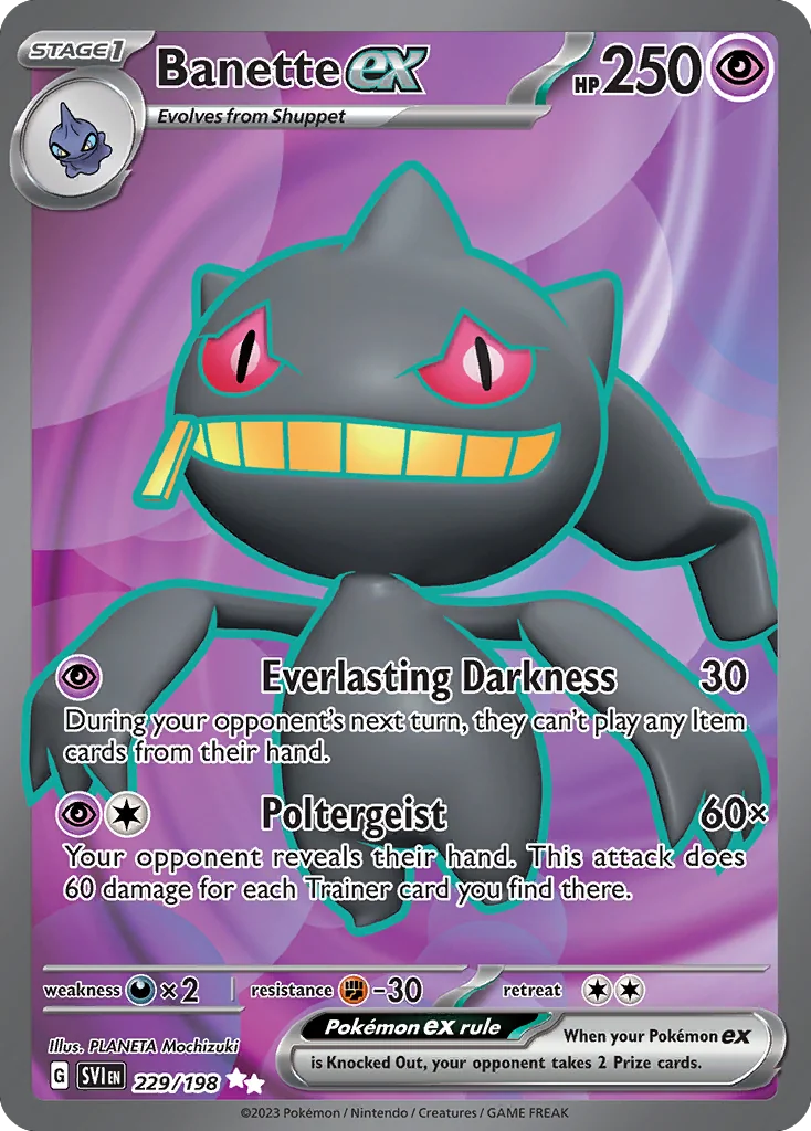 Banette ex UR — Scarlet & Violet 229/198