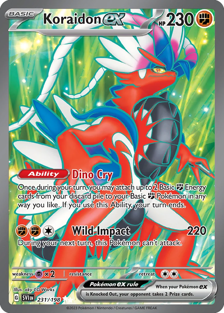 Koraidon ex UR — Scarlet & Violet 231/198