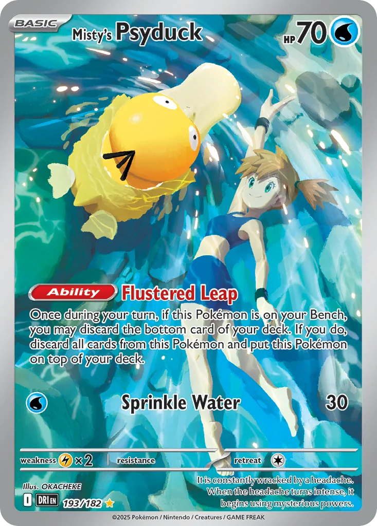 Misty's Psyduck IR — Destined Rivals 193/182