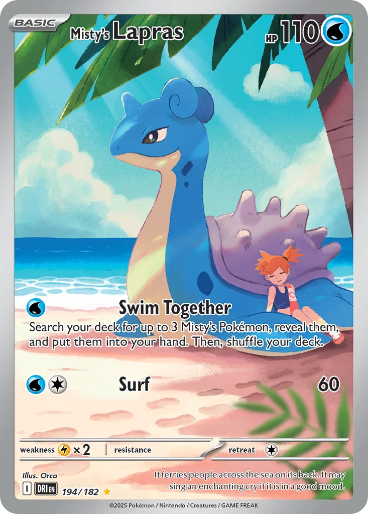 Misty's Lapras IR — Destined Rivals 194/182