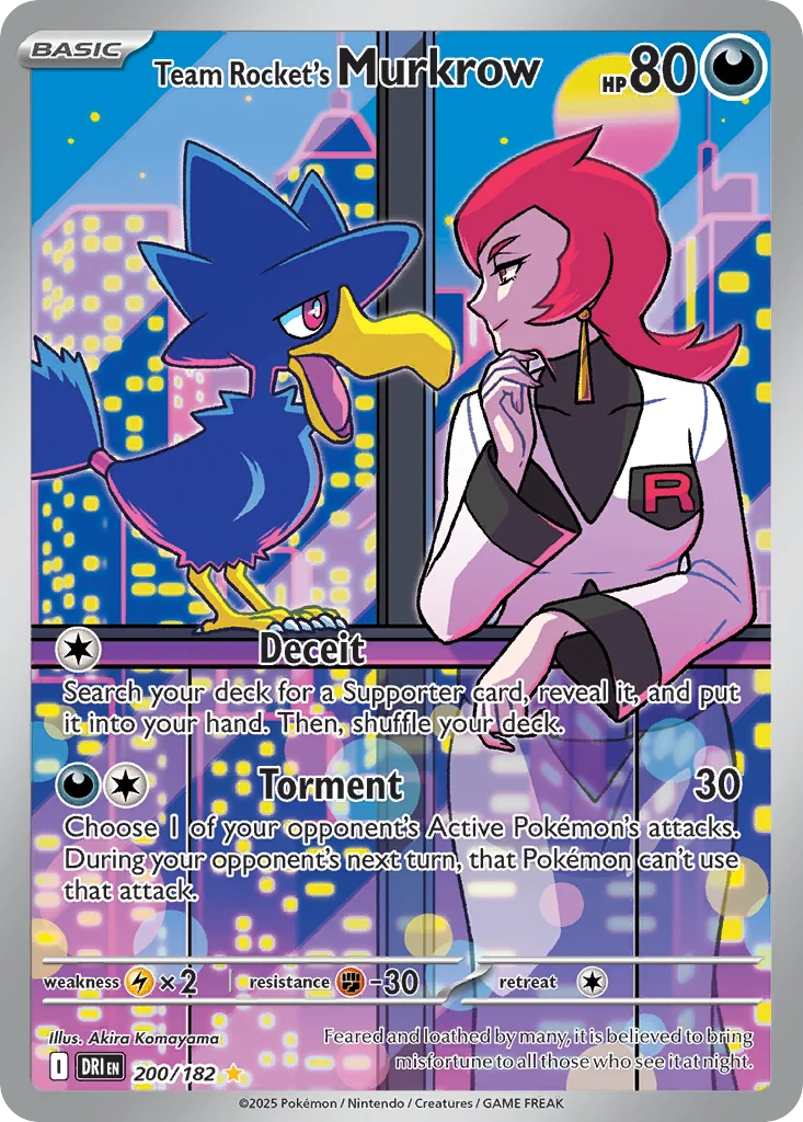 Team Rocket's Murkrow IR — Destined Rivals 200/182