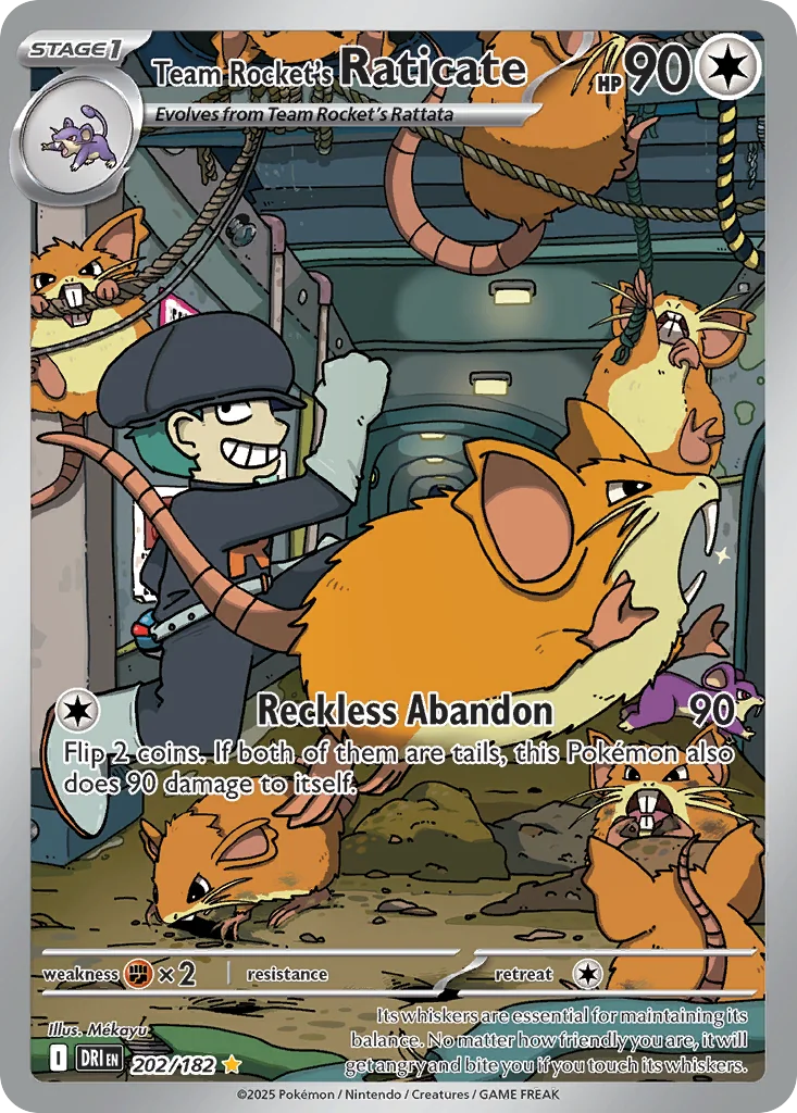 Team Rocket's Raticate IR — Destined Rivals 202/182