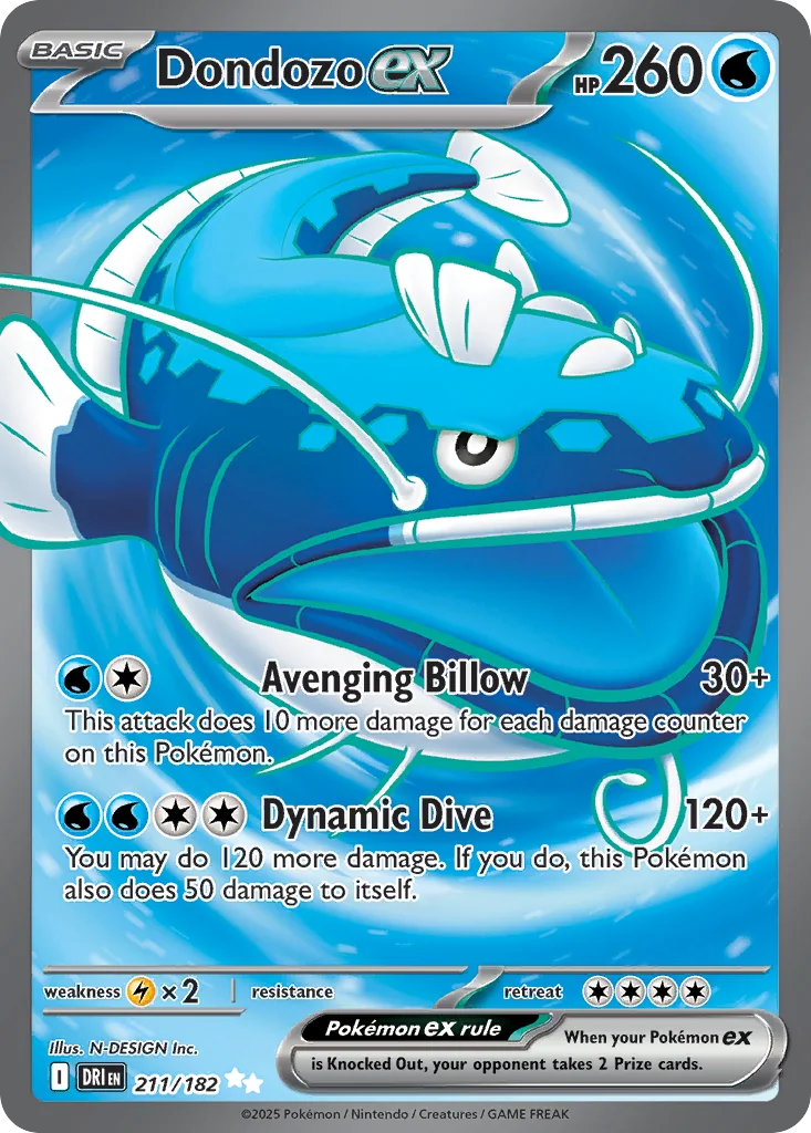 Dondozo ex UR — Destined Rivals 211/182