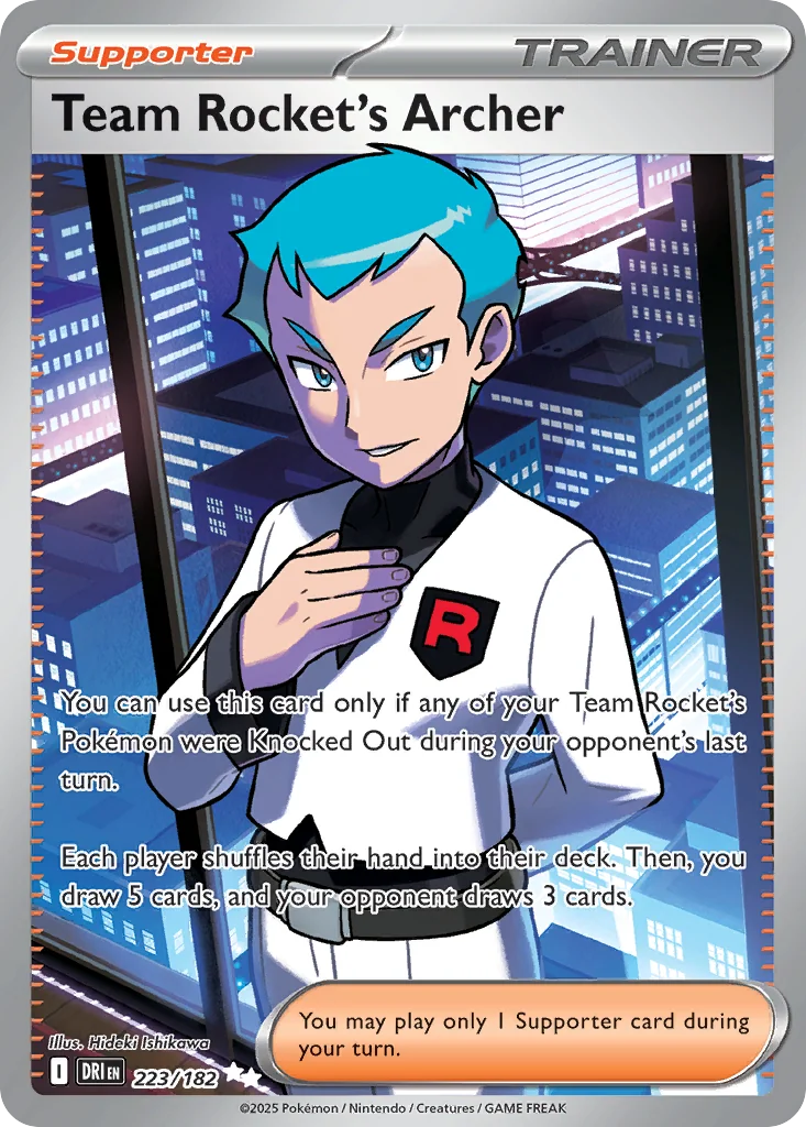 Team Rocket's Archer UR — Destined Rivals 223/182