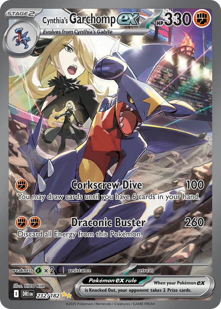 Cynthia's Garchomp ex SIR — Destined Rivals 232/182