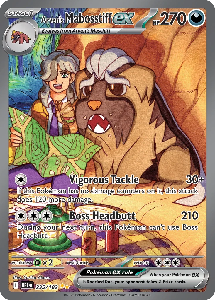 Arven's Mabosstiff ex SIR — Destined Rivals 235/182
