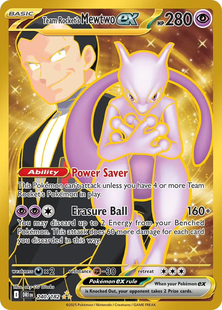 Team Rocket's Mewtwo ex HR