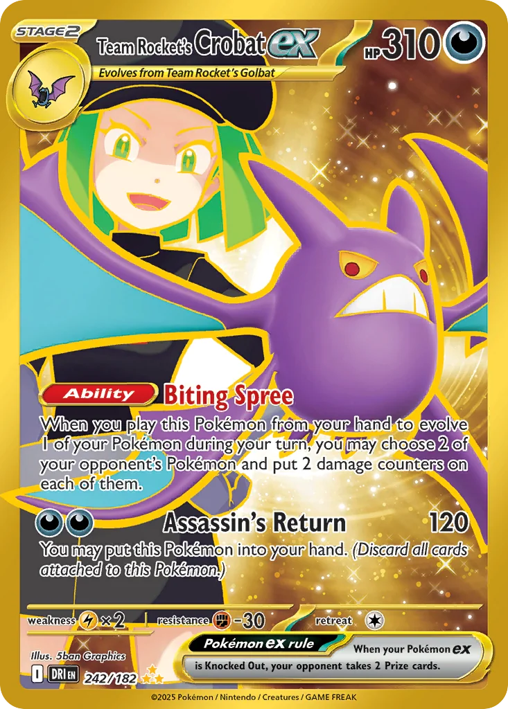 Team Rocket's Crobat ex HR