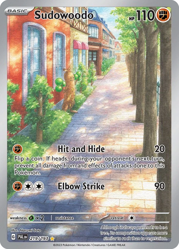 Sudowoodo IR — Paldea Evolved 219/193
