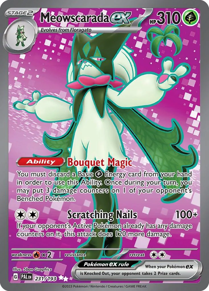 Meowscarada ex UR — Paldea Evolved 231/193