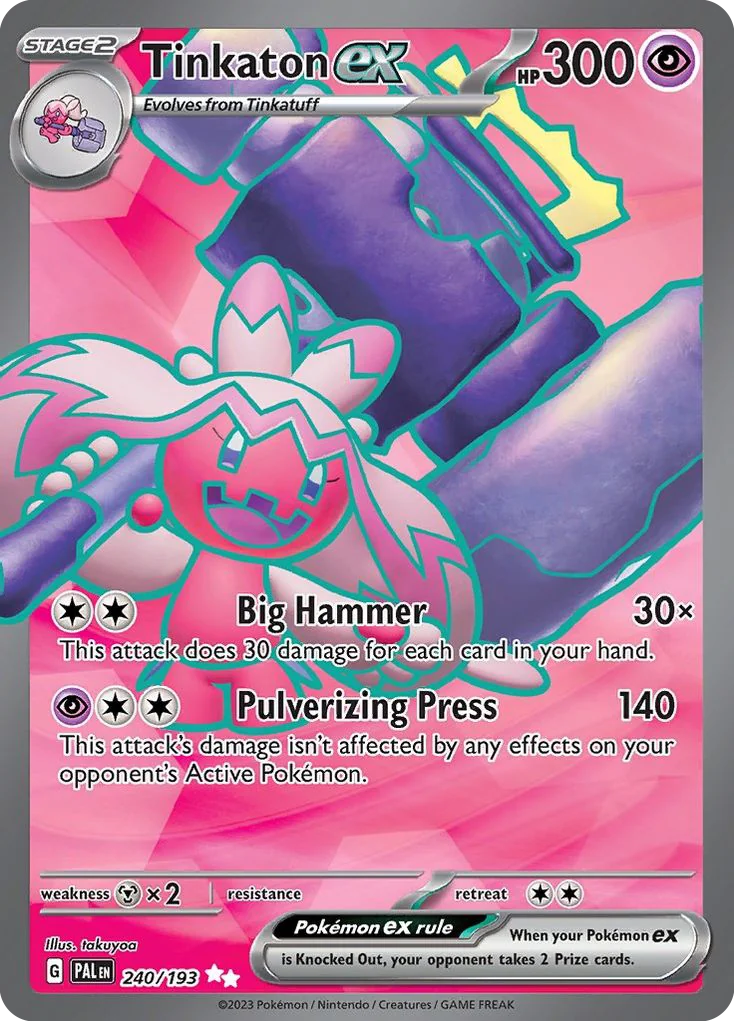Tinkaton ex UR — Paldea Evolved 240/193