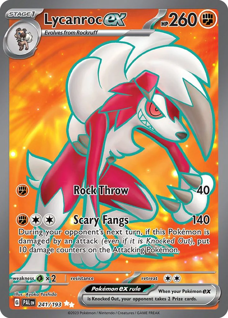 Lycanroc ex UR — Paldea Evolved 241/193
