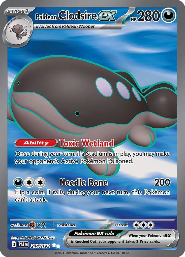 Paldean Clodsire ex UR — Paldea Evolved 244/193
