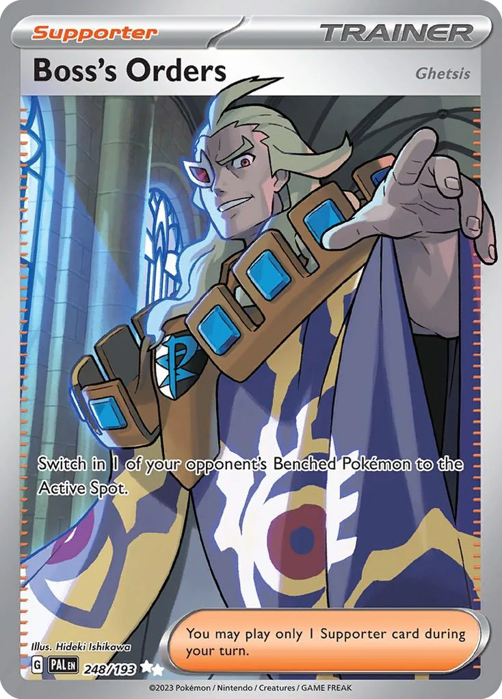 Boss's Orders (Ghetsis) UR — Paldea Evolved 248/193