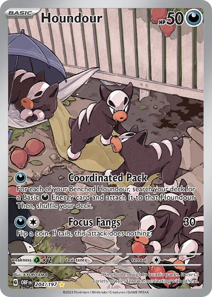 Houndour IR — Obsidian Flames 204/197