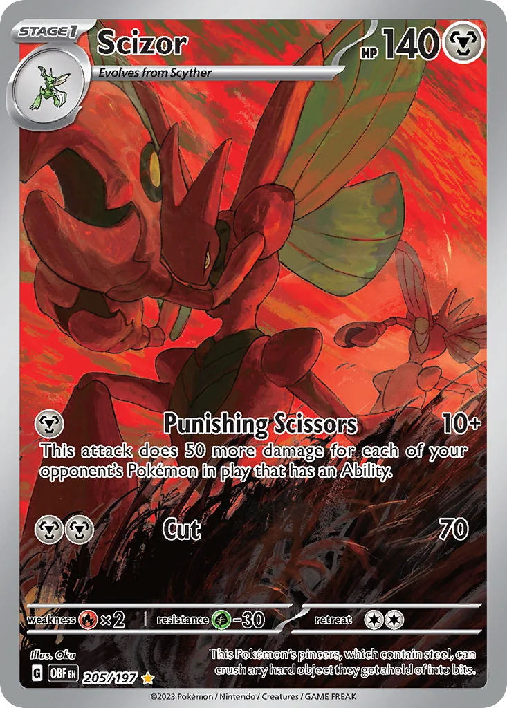 Scizor IR — Obsidian Flames 205/197