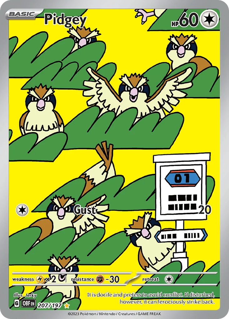 Pidgey IR — Obsidian Flames 207/197