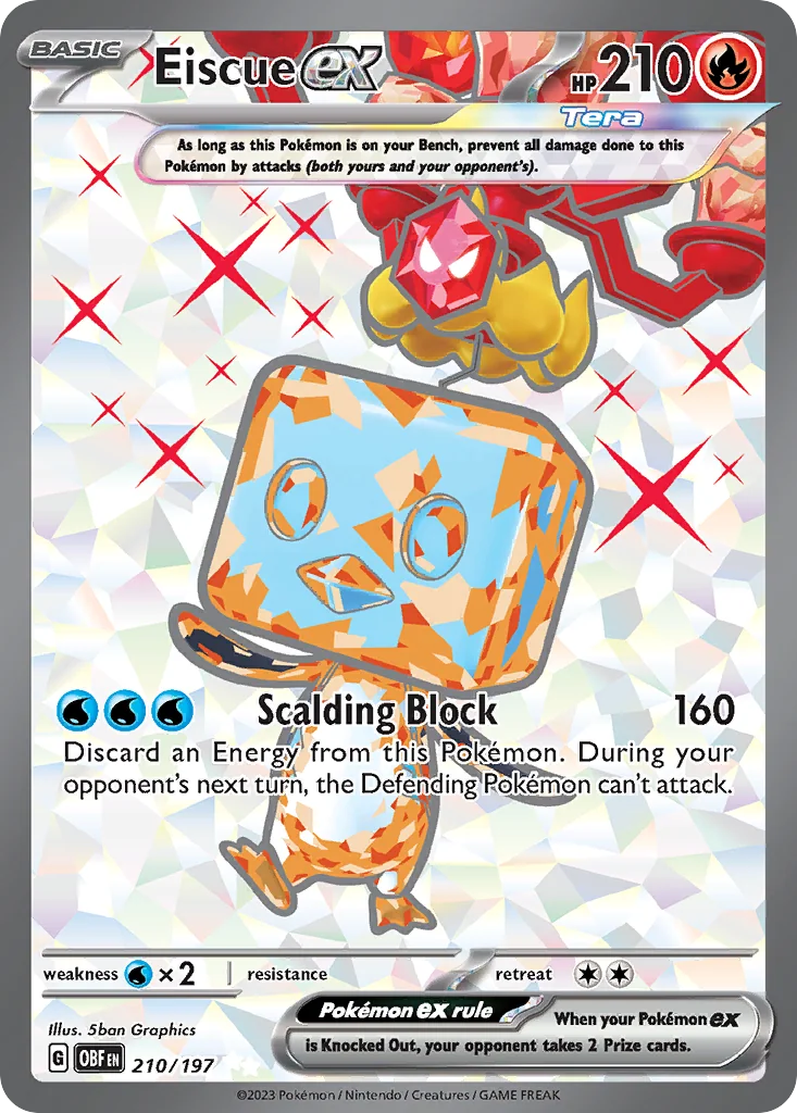 Eiscue ex UR — Obsidian Flames 210/197