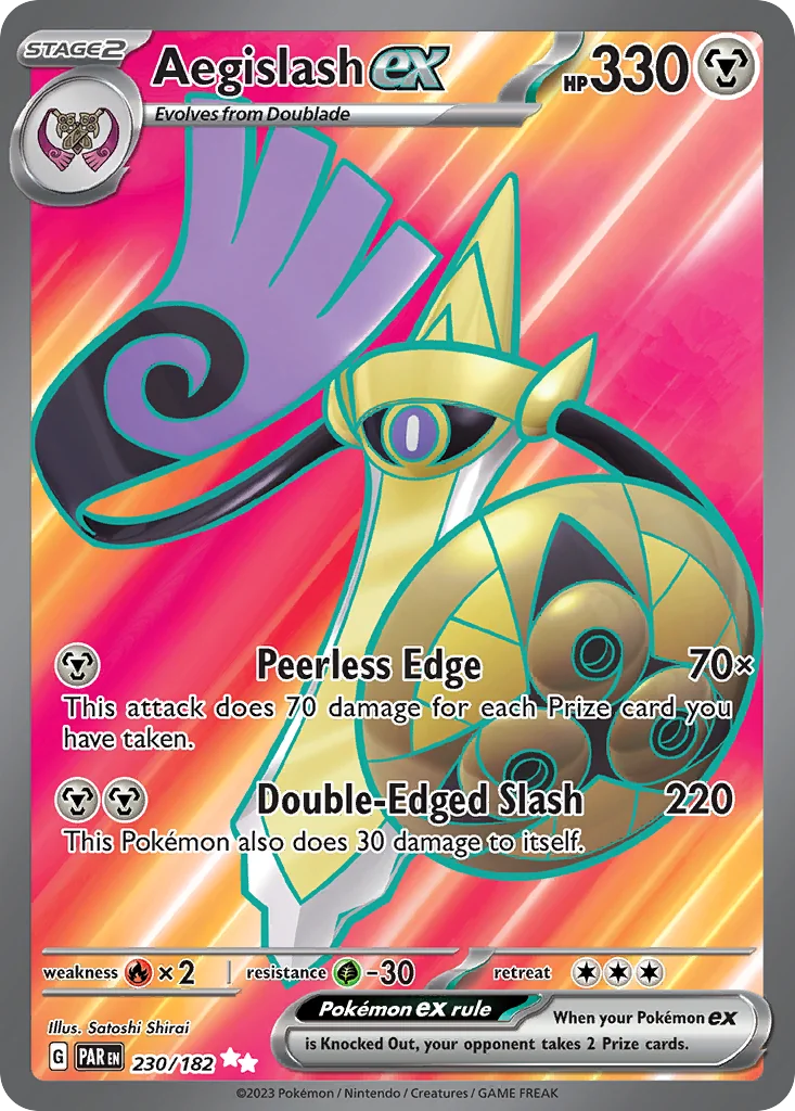 Aegislash ex UR — Paradox Rift 230/182