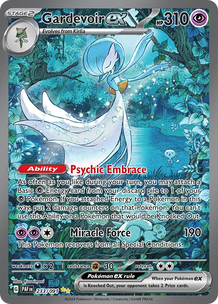 Gardevoir ex SIR — Paldean Fates 233/91