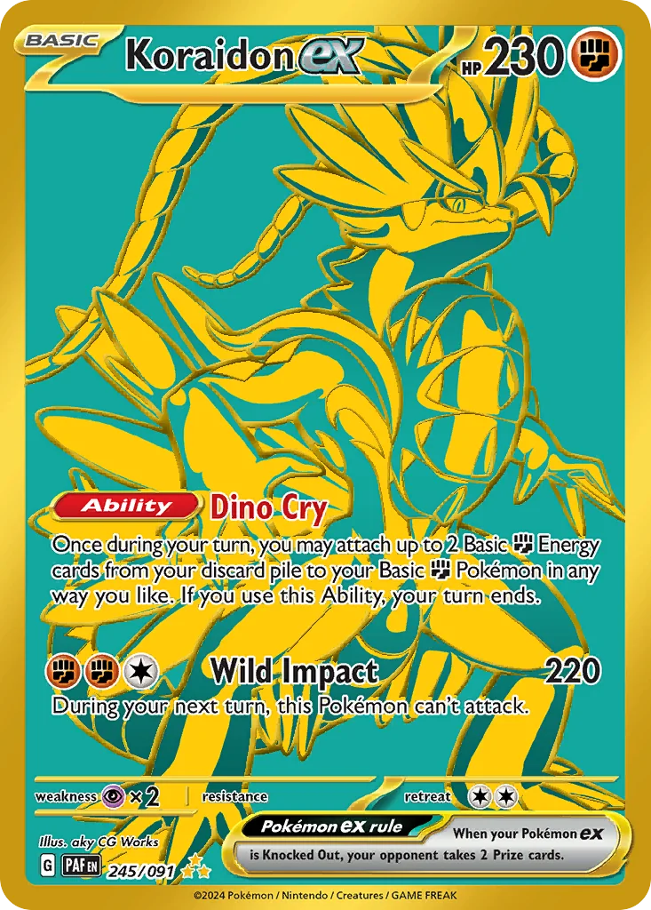 Koraidon ex HR — Paldean Fates 245/91