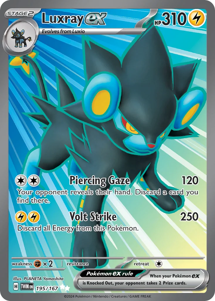 Luxray ex UR — Twilight Masquerade 195/167