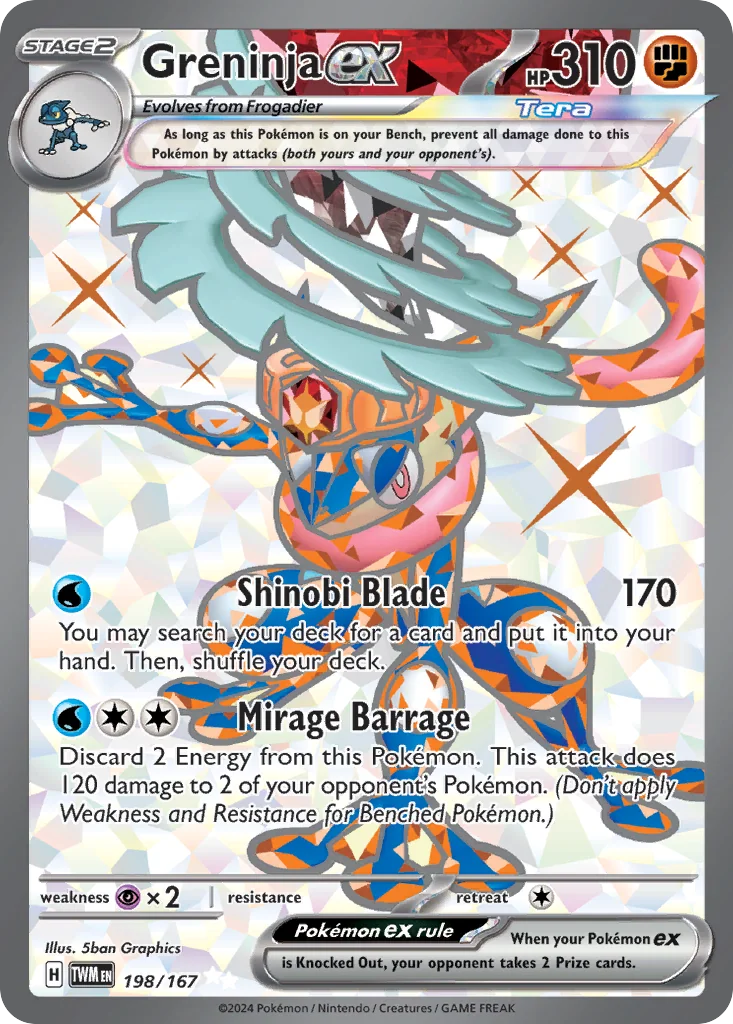 Greninja ex UR — Twilight Masquerade 198/167