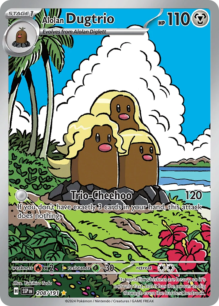 Alolan Dugtrio IR — Surging Sparks 208/191