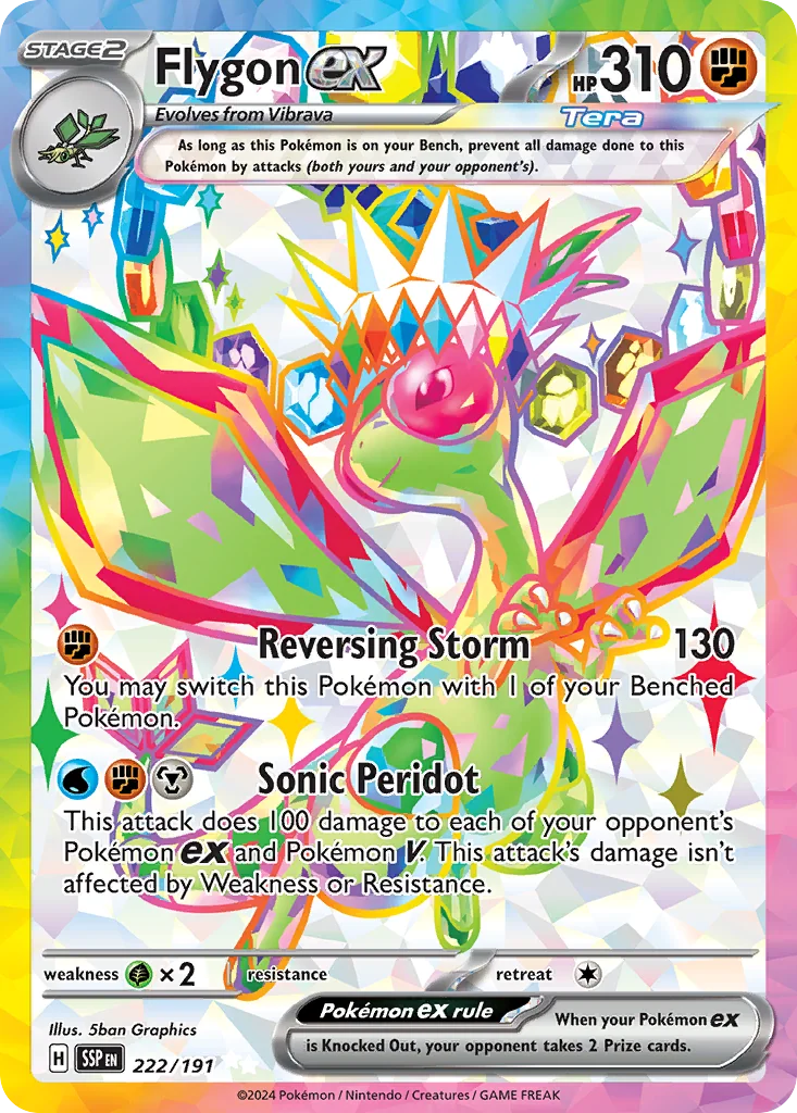 Flygon ex UR — Surging Sparks 222/191