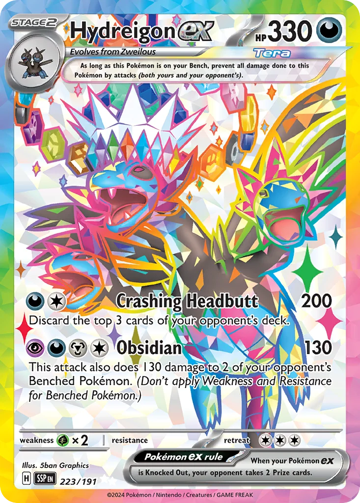 Hydreigon ex UR — Surging Sparks 223/191