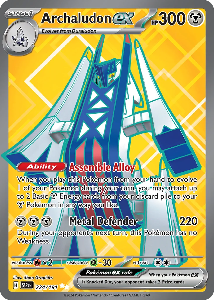 Archaludon ex UR — Surging Sparks 224/191