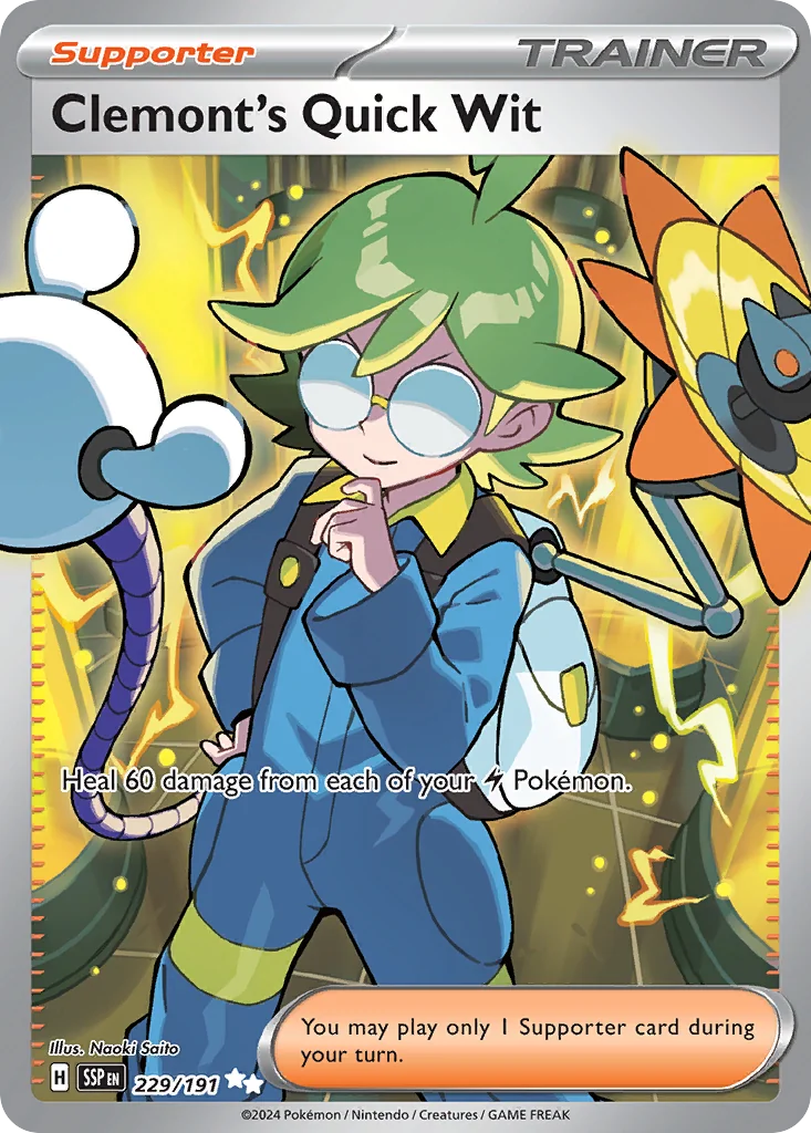 Clemont's Quick Wit UR — Surging Sparks 229/191