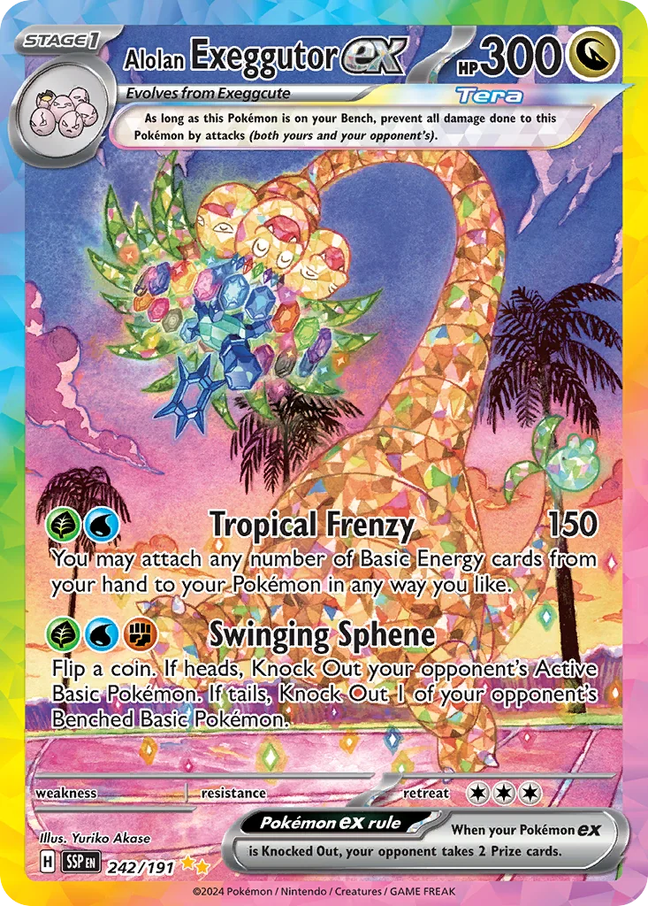 Alolan Exeggutor ex SIR — Surging Sparks 242/191