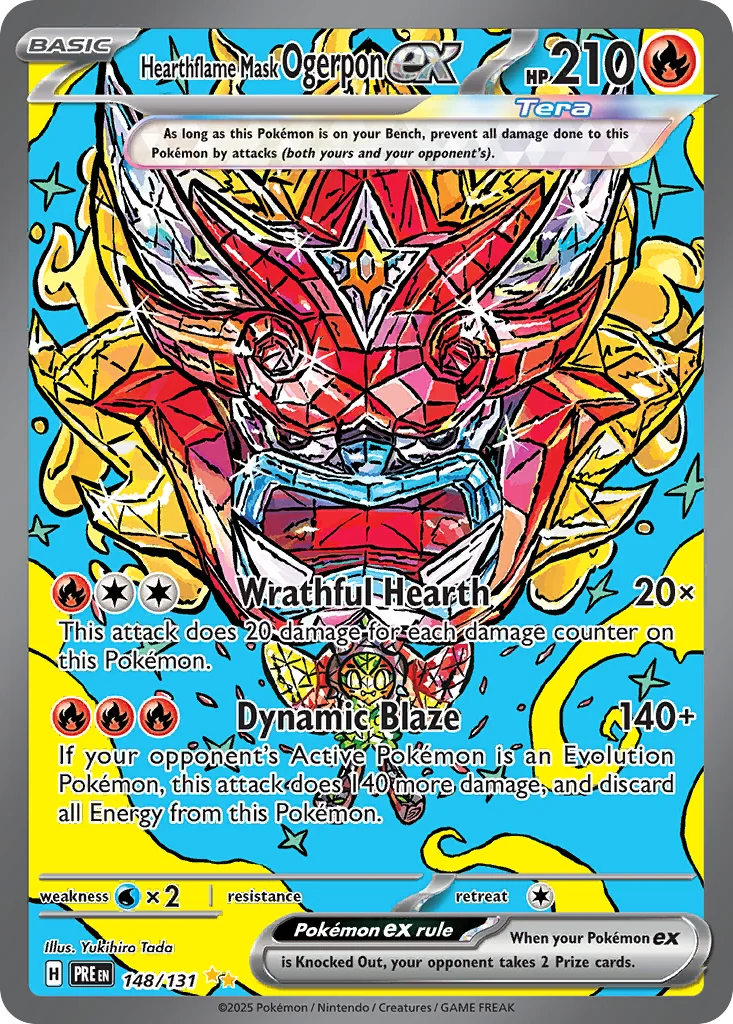 Hearthflame Mask Ogerpon ex SIR — Prismatic Evolutions 148/131