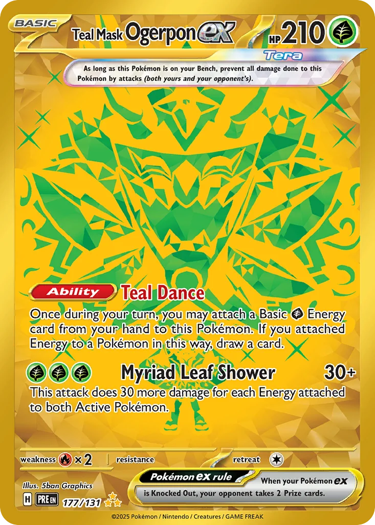 Teal Mask Ogerpon ex HR — Prismatic Evolutions 177/131