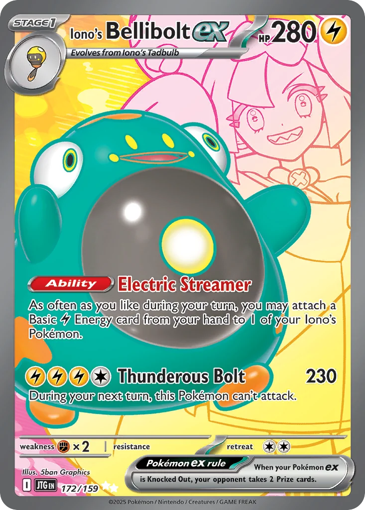 Iono's Bellibolt ex UR — Journey Together 172/159