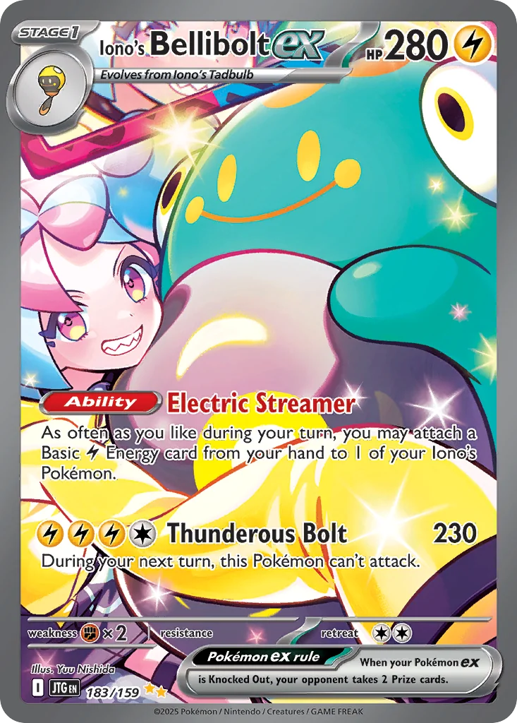 Iono's Bellibolt ex SIR — Journey Together 183/159