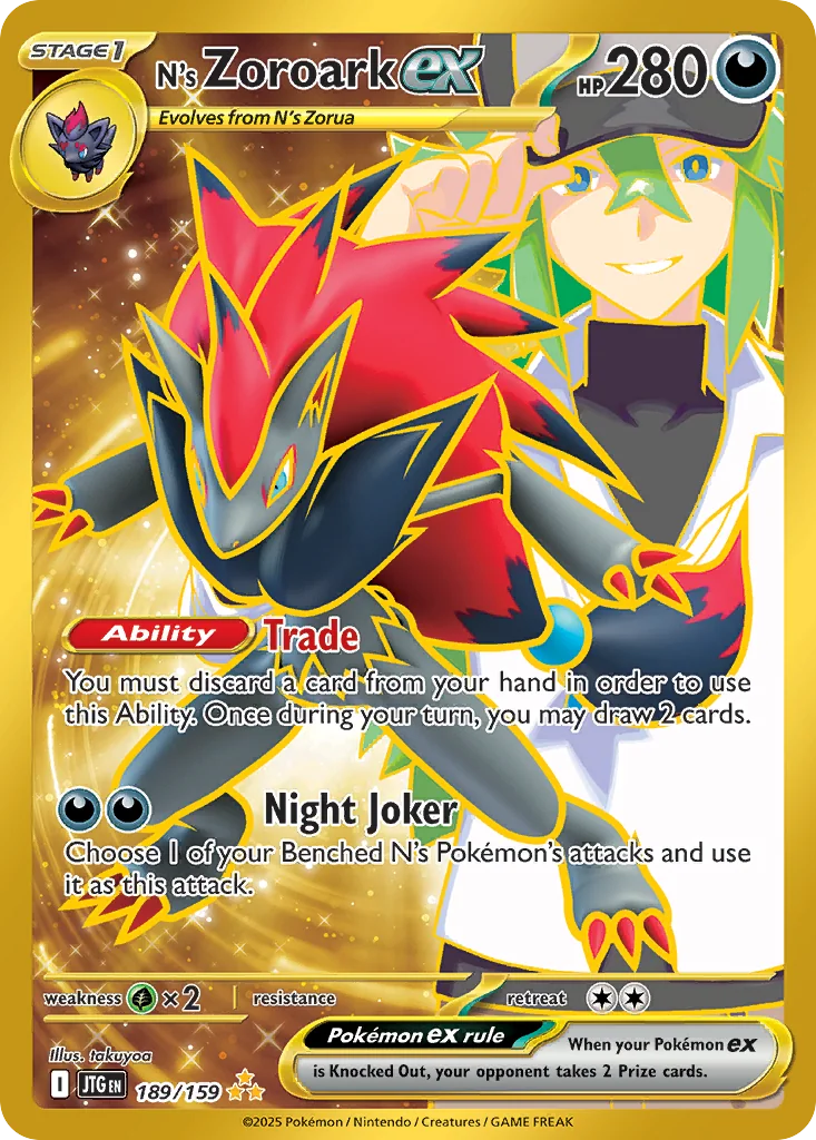 N's Zoroark ex HR — Journey Together 189/159